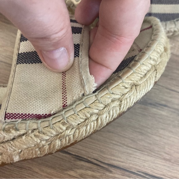 Burberry Espadrille Slip On Wedge Sandal - Picture 7 of 12